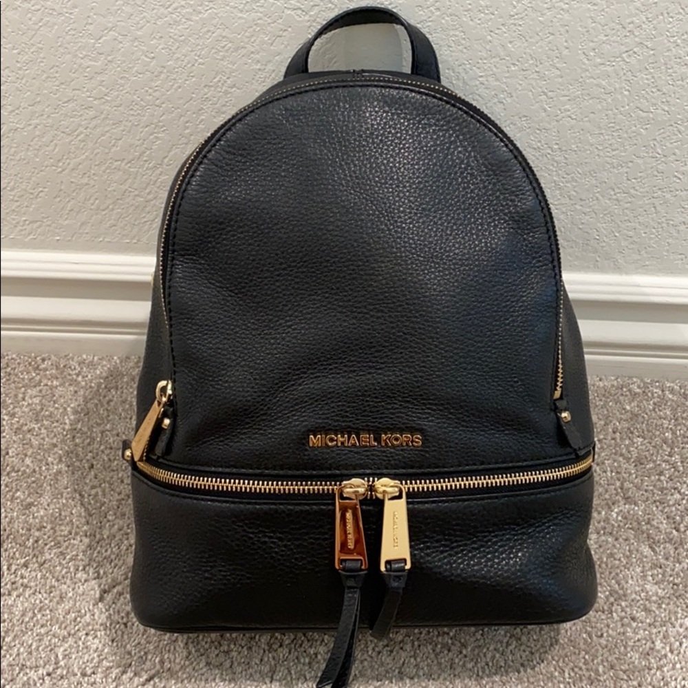 Michael Kors Rhea Backpack Black Medium